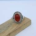 thumbnail image 2 of Silver Gift Ring, Red Onyx Solid 925 Sterling Silver Ring, 2 of 5
