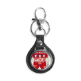 thumbnail image 1 of La cultura china Rojo mujer Coche de metal llavero anillo de cuero llavero de regalo, 1 of 4