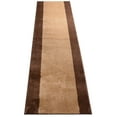 thumbnail image 2 of Machine Washable Custom Size Runner Rug Solid Bordered Beige Color Slip skid Resistant Latex Back Rug Runner Customize Length By Feet and 25.5" or 36" Width, 2 of 8