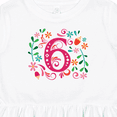 thumbnail image 4 of Inktastic 6th Birthday Flowered 6 Year Old Girl Girls Toddler Dress, 4 of 5