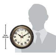 Infinity Instruments 10 Forecaster Antique Black & Bronze Transitional Analog Display Wall Clock
