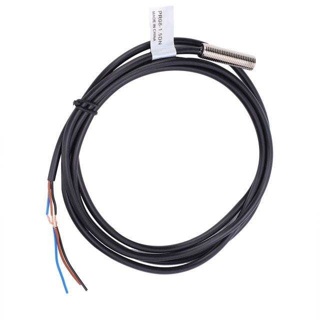 BERM Interruptor De Proximidad, Metal A Prueba De Golpes + ABS PR08-1.5DN Interruptor De Proximidad 3 Cables NPN NO Sensor NPN Interruptor Fotoeléctrico Para Metalurgia Para