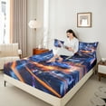 thumbnail image 4 of Castle Fairy Kids Teens Car Twin Sheet Sets,Speed Race Car Bedding, 4 of 7