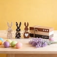thumbnail image 4 of JHEHF Easter Rustic Wood Block Set Of 6 Cute Rabbit Table Sign Rustic Farmhouse Tiered Tray Tabletop Centerpieces Decoration Party Supplies, 4 of 8