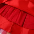 thumbnail image 7 of Uhnice Little Girl's Sequin Sleeveless Mesh Rainbow Dress for Wedding Party (Red, 3-4/110), 7 of 7