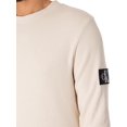 thumbnail image 4 of Calvin Klein Jeans Badge Waffle Longsleeved T-Shirt, Beige, 4 of 5