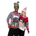 thumbnail image 2 of Jollidays Men's Christmas Bulldog Long Sleeve Crewneck Ugly Christmas Sweater, Sizes S-2XL, 2 of 5