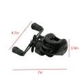thumbnail image 6 of FACEGA Baitcaster Reels 7.2:1 Gear Ratio 12+ Bearings Baitcaster Reel Left-handed Fishing Reels with Lengthen Ergonomic Black, 6 of 8