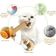 thumbnail image 4 of Juguetes para gatos para gatos de interior Silvervine interactivo para gatos Juguetes con hierba gatera para gatos de interior Juguete masticable para limpieza de dientes de gato dentición de gatito, 4 of 7