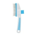 thumbnail image 1 of SLYNSHome Pet Detangling with Long & Short Stainless Steel Teeth for Removing Matted Fur,Pet Comb with Release Button Self-Cleaning for Cat Dogs Hair Shedding - Blue, 1 of 8
