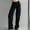 Black, variant on Kiplyki Fall Ladies Pants Women's Overalls Women's 2023 and New Hot Girl Loose High Waist Multi-pocket Straight Pants