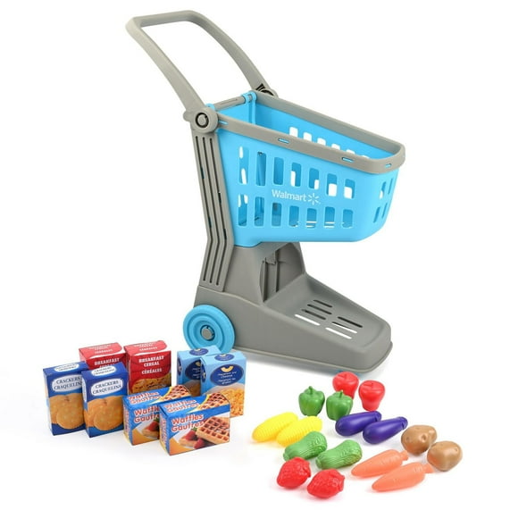 Kid Connection Shopping Cart Playset 25 Pieces, Sturdy, Shop