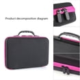 thumbnail image 2 of Organizador De Almacenamiento Estuche de almacenamiento de bolsa de recolección de aceite esencial de 60 compartimentos (rosa roja) Wdftyju Libre de BPA, 2 of 3