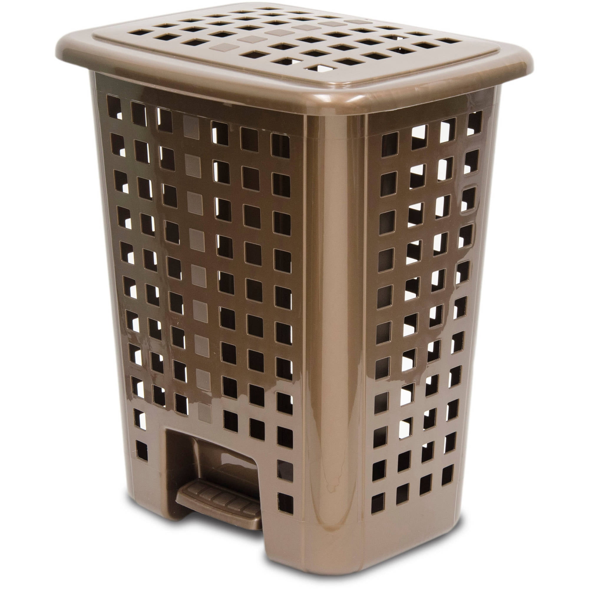Home Logic Step On Lidded Hamper Bronze