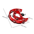 thumbnail image 2 of LOLIPPYY Tamborine De Percusión Robusto Con Doble Sonaja Para Batería Fácil De Instalar Rojo, 2 of 6