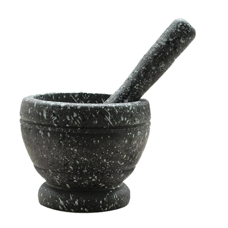 Resin Mortar Pestle Set Garlic Herb Spice Mixing Grinding Crusher