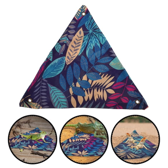EXHUMKY Reptile Hammocks Multi 2Pcs 11.2X11.2X0.2In Canvas