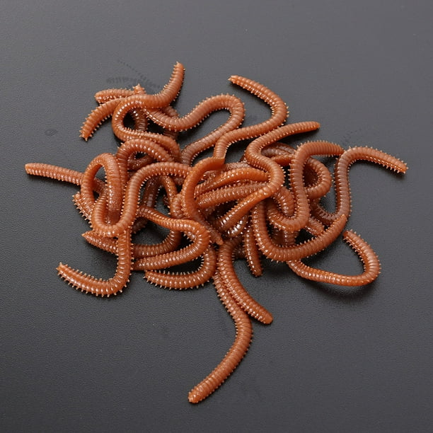 20g Lifelike Fake Earthworm Grub Worm Fishing Lures Baits (Red