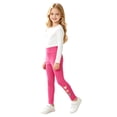 thumbnail image 5 of Tfken Child Soft Comfy Pants School Daily Wear Yoga Leggings For Girls High Waist Pants Stretch Heart Print Kids Classic Clothes Size 5-6 Years Red, 5 of 5