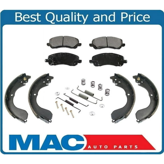 07-16 Compass With Rear Drum Brakes F Disc Pads Rear Brake Shoes Springs Kit 3pc