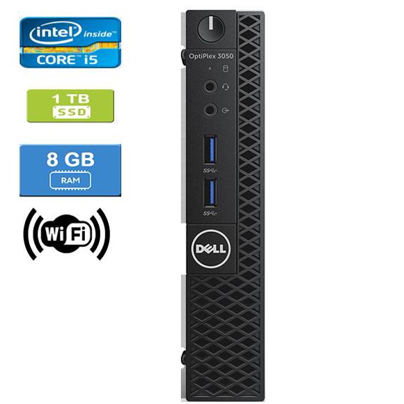 Refurbished: DELL 3050 MICRO Intel Core i5-6500T 2.50 GHz, 8GB, 1TB SSD, Win 10 Pro