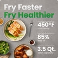thumbnail image 5 of Chefman TurboFry 3-in-1 Air Fryer, 450°F Max Temp with 3.5 Qt. Nonstick Basket – Green, 5 of 8
