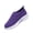 Purple, variant on Women's Orthopedic Slip On Walking Shoes Arch Support Wide Width Breathable Knit Mesh Lightweight Cushioned Non-Slip Nurse Work Athletic Sneakers for Everyday Wear