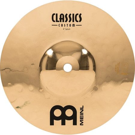Meinl 8" Splash Cymbal - Classics Custom Brilliant - Made In Germany, 2-YEAR WARRANTY (CC8S-B)