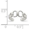 thumbnail image 2 of 925 Sterling Silver Adjustable Toe Ring Open Midi, 2 of 6