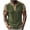 Army Green, variant on Mens Short Sleeve Henley Shirts Casual Comfortable Cotton T-Shirt Raglan Sleeve Summer Vintage Button Tops
