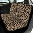 thumbnail image 3 of Uorisanigo Brown Leopard Print 14 Pieces Auto Seat Cover Sets Steering Wheel Cover Car Headrest Cover Center Console Cover Cars Seat Belt Pad Cover Water Cup Pad Comfortable Fit Car,Suv, 3 of 6
