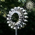 thumbnail image 3 of Molinos de viento de metal únicos y mágicos, decoración de atrapavientos para jardín, 3 of 6