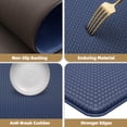 thumbnail image 4 of PABUBE Kitchen Rug, Anti Fatigue Mat for Kitchen, Non Skid Kitchen Floor Mat, Kitchen Rug or Mat Washable, 24"x 59", Blue, 4 of 9