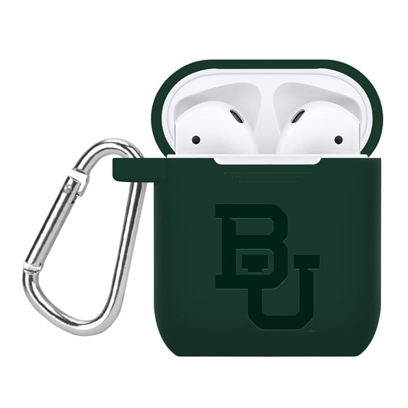 Baylor Bears Engraved Silicone Case Cover Compatible with Apple AirPods Gen 1 & 2 (Green) by Affinity Bands