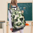 thumbnail image 7 of FORMRS School Backpack 17" Student Travel Bag with Laptop Compartment, Green Circle, 7 of 7