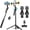 Black-LM, variant on 70" Auto Face Tracking Tripod for iPhone,360 Rotation Travel Selfie Stick Stand,Face Tracking Phone Tripod with Light and Remote,Applied to Tiktok YouTube Vlog Video Recording