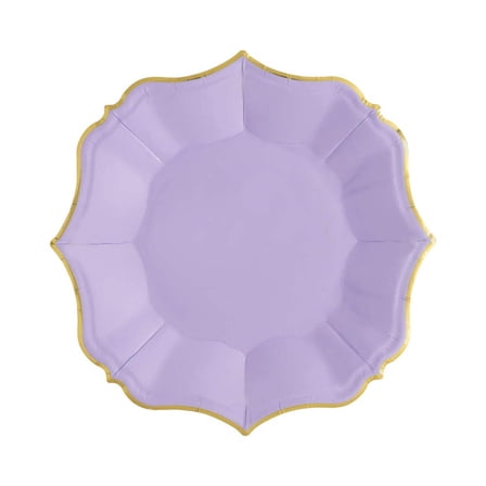 Lilac Dessert Plates | Unique Porcelain Inspired Party Paper Plate