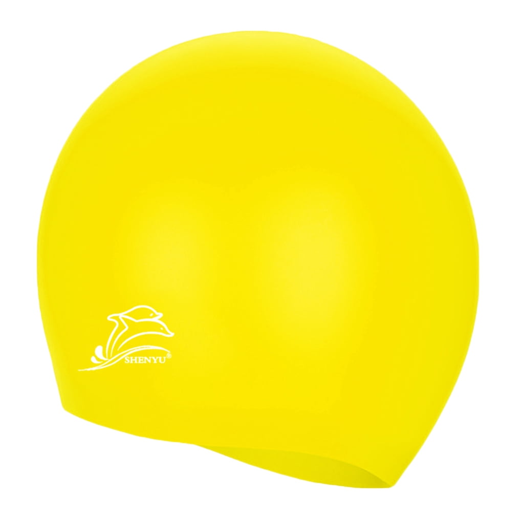 Waterproof Silicone Swimming Cap Ear Protect Swim Caps Hat Cover For Adult Children Kids
