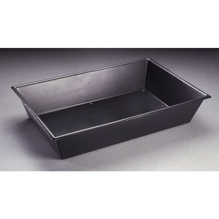 HUBERT Product Tray with Drain Holes Black Plastic - 18" L x 12" W x 3 1/2 H