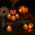 thumbnail image 2 of NEWEEN Tea Lights LED 24-Pack Flameless Tealight Candles Battery Candles Flickering Electric Tea Candles for Decoration,Pumpkin Lights,Holiday,Anniversary,Wedding,Party(Warm Yellow Light）, 2 of 8