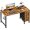Rustic Brown, variant on Lufeiya 47 inch Computer Desk with 4 Fabric Drawers, Reversible Writing Work Study Desk for Home Office Bedroom, Modern Simple Student PC Desks, Rustic Brown