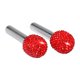thumbnail image 2 of 2 unids/pack Universal Bling cerradura de puerta de coche cubierta de barra decoraciones de diamantes de imitación rojo kusrkot Cubierta de la barra de tracción de la cerradura de la puerta, 2 of 8