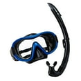 thumbnail image 4 of Juego de snorkel, equipo de snorkel, máscara de buceo de visión amplia profesional de adultos, gafas de buceo para buceo de buceo deportes de buceo azul, 4 of 8