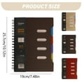 thumbnail image 4 of 5 Subject Notebooks College Ruled,Five Star Advance Notebook + Study App,Spiral Notebook with Dividers,Thick Spiral Writing Journal for Women & Men,Journal for Work,Coffee,7.48x10.12", 4 of 8