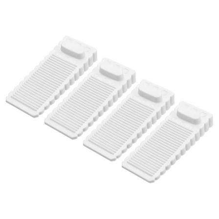 4 Pcs Door Stoppers for Bottom of Door, 1.57 Inch, White