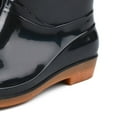 thumbnail image 4 of Botas de lluvia para mujer, antideslizantes, cortas, con punta redonda, de PVC y plástico, color negro, talla 37, 4 of 5