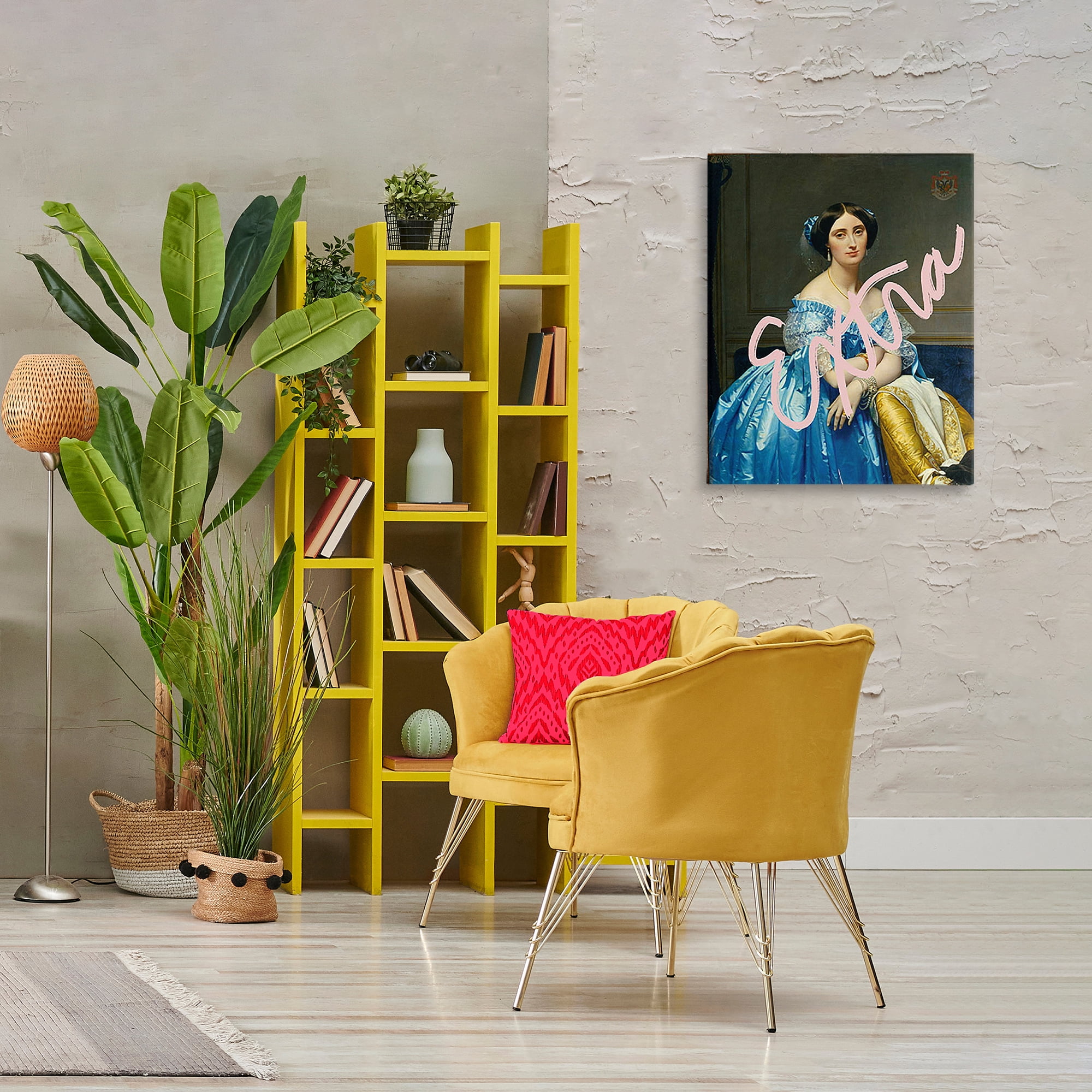 Stupell Industries Extra Classical Portrait Novelty & Humor Painting Wrapped Canvas Art Print Wall Art, 24 x 30