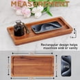 thumbnail image 2 of Bandeja de tocador Demigo de madera de acacia 30 x 15 cm para baño, 2 of 8