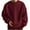 Wine, variant on GigrtiJin Mens Fleece Pullover Sweatshirts Long Sleeves Crew Neck Solid Color Sweatshirt Fall Winter Warm Plus Size Tops