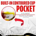 thumbnail image 3 of Franklin Sports Youth Baseball Sliding Shorts - Padded Slide Shorts with Cup Holder - Compression Shorts Perfect For Baseball, 3 of 6